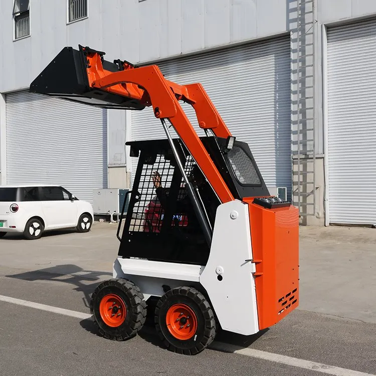 Mini Skid Steer Loader tal-Makkinarju tal-Ħarsien